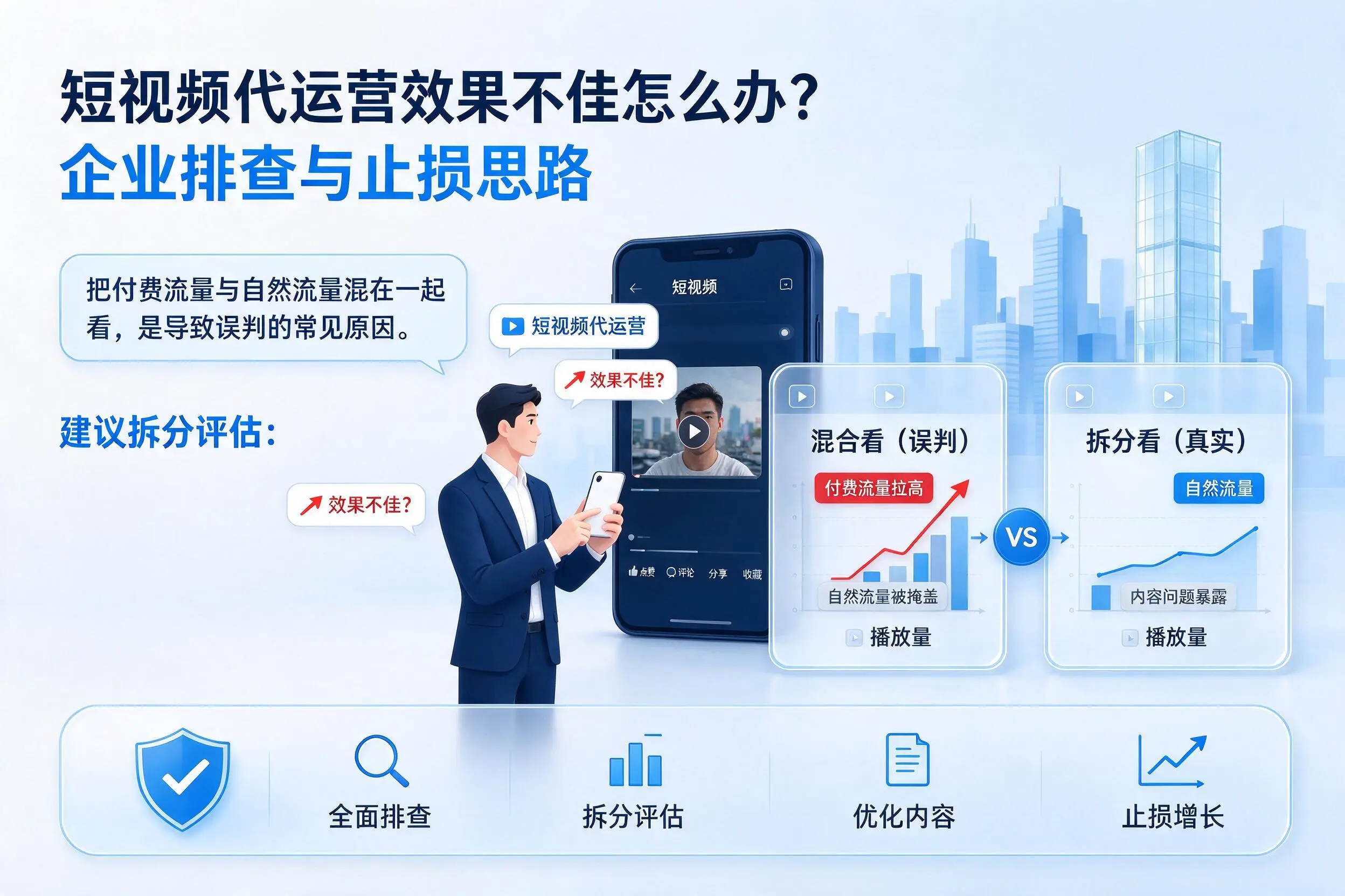 短视频代运营效果不佳怎么办？邵阳企业排查与止损思路