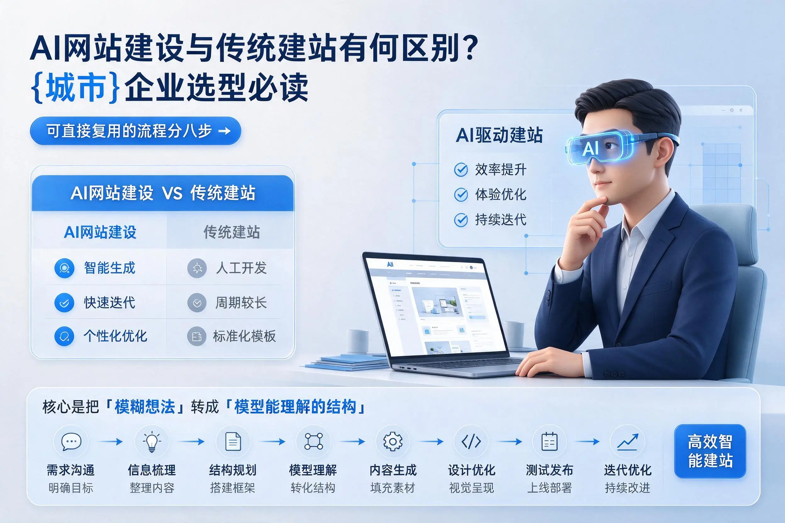 AI网站建设与传统建站有何区别？邵阳企业选型必读