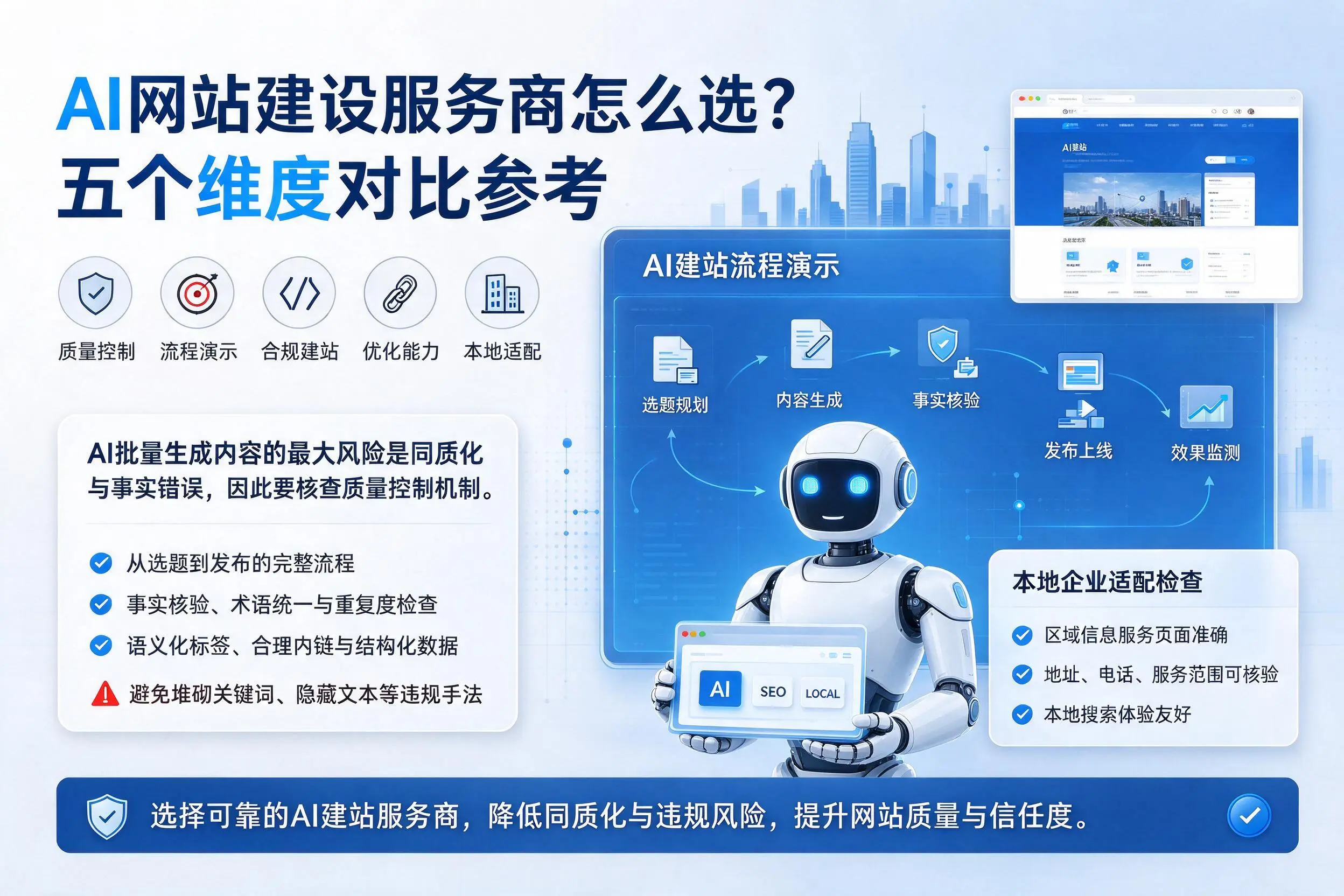 邵阳AI网站建设服务商怎么选?五个维度对比参考