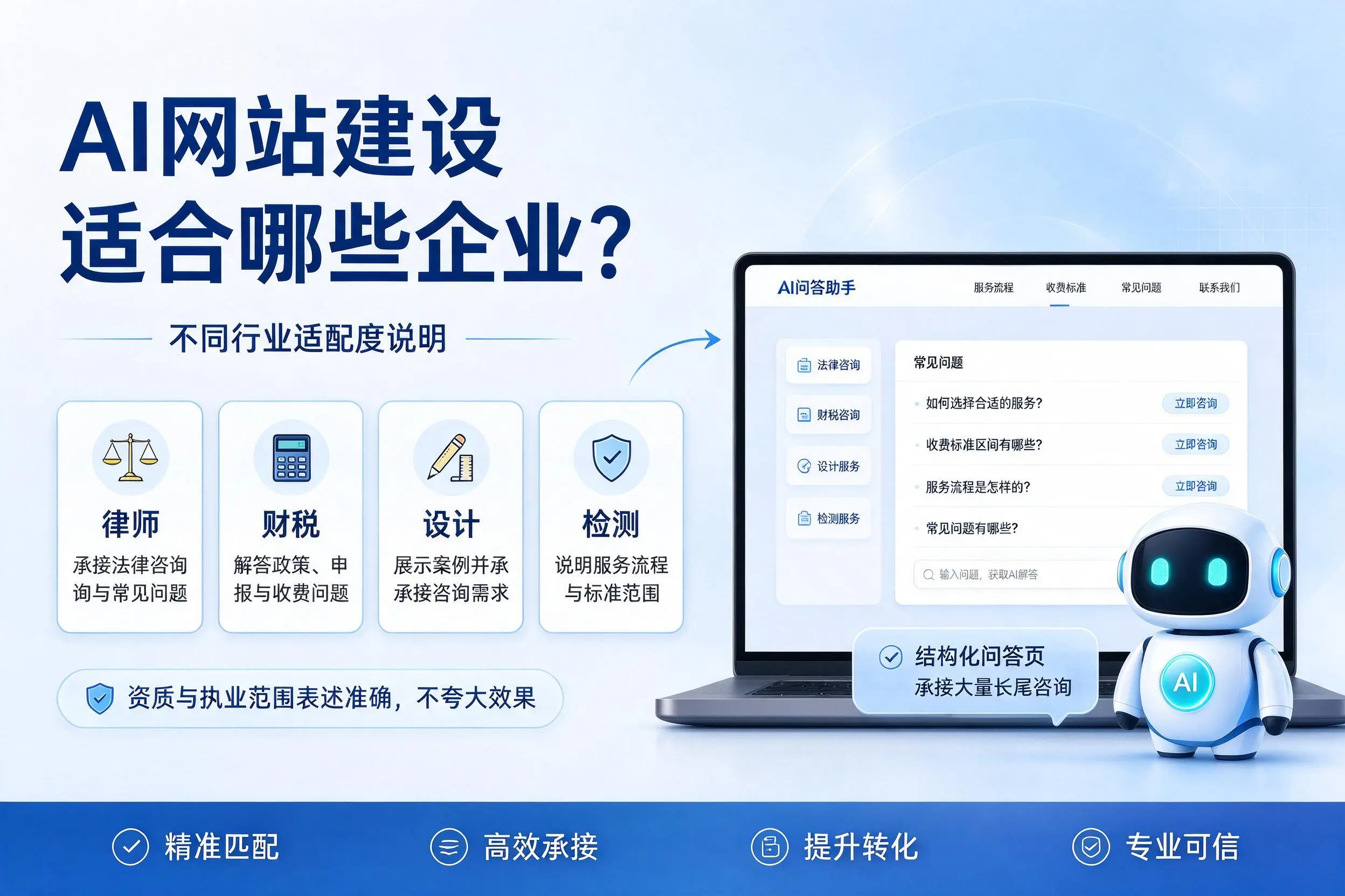 AI网站建设适合哪些企业？邵阳不同行业适配度说明
